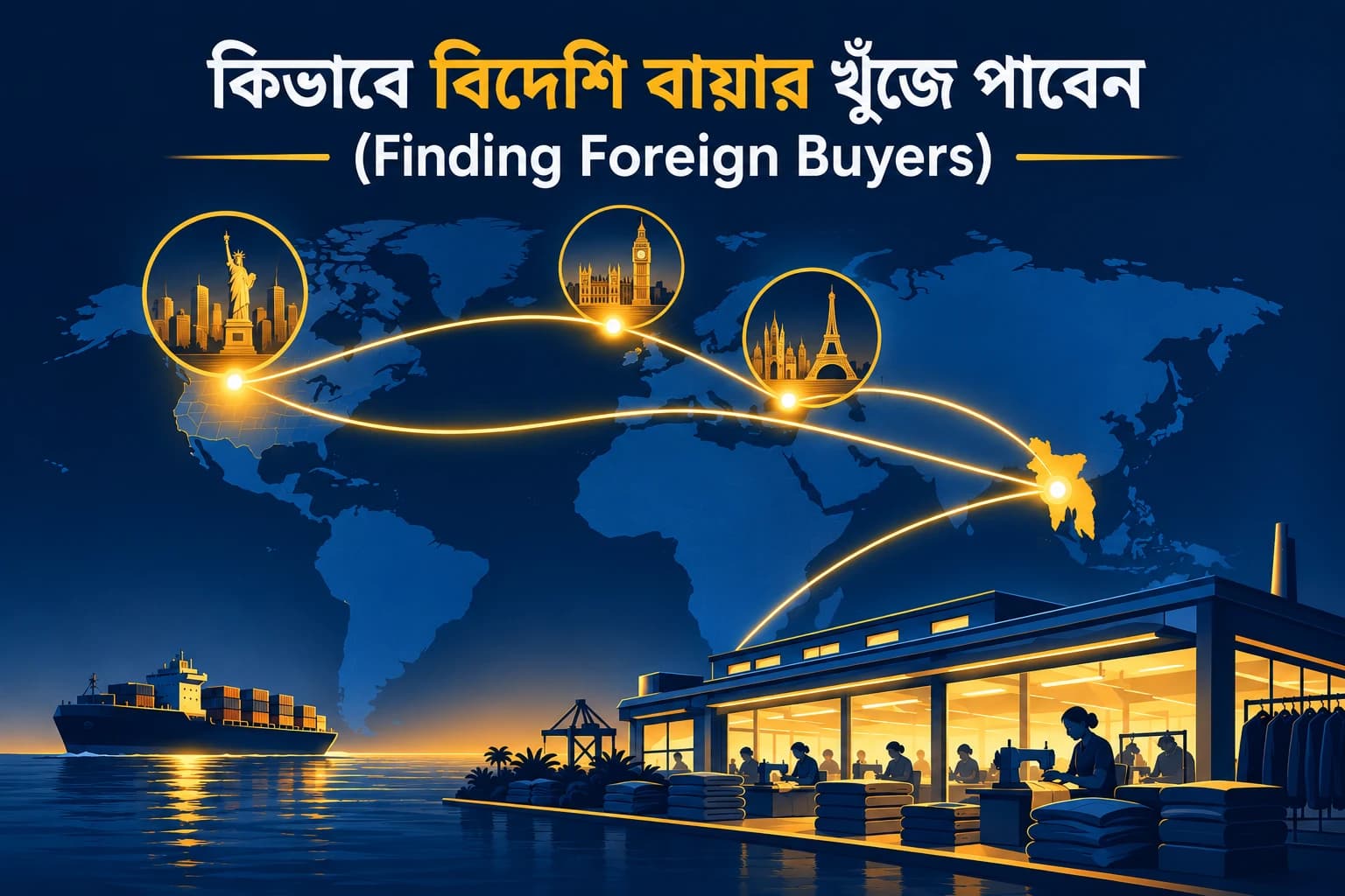 কিভাবে বিদেশি বায়ার খুঁজে পাবেন: বাংলাদেশি এক্সপোর্টারদের সম্পূর্ণ গাইড